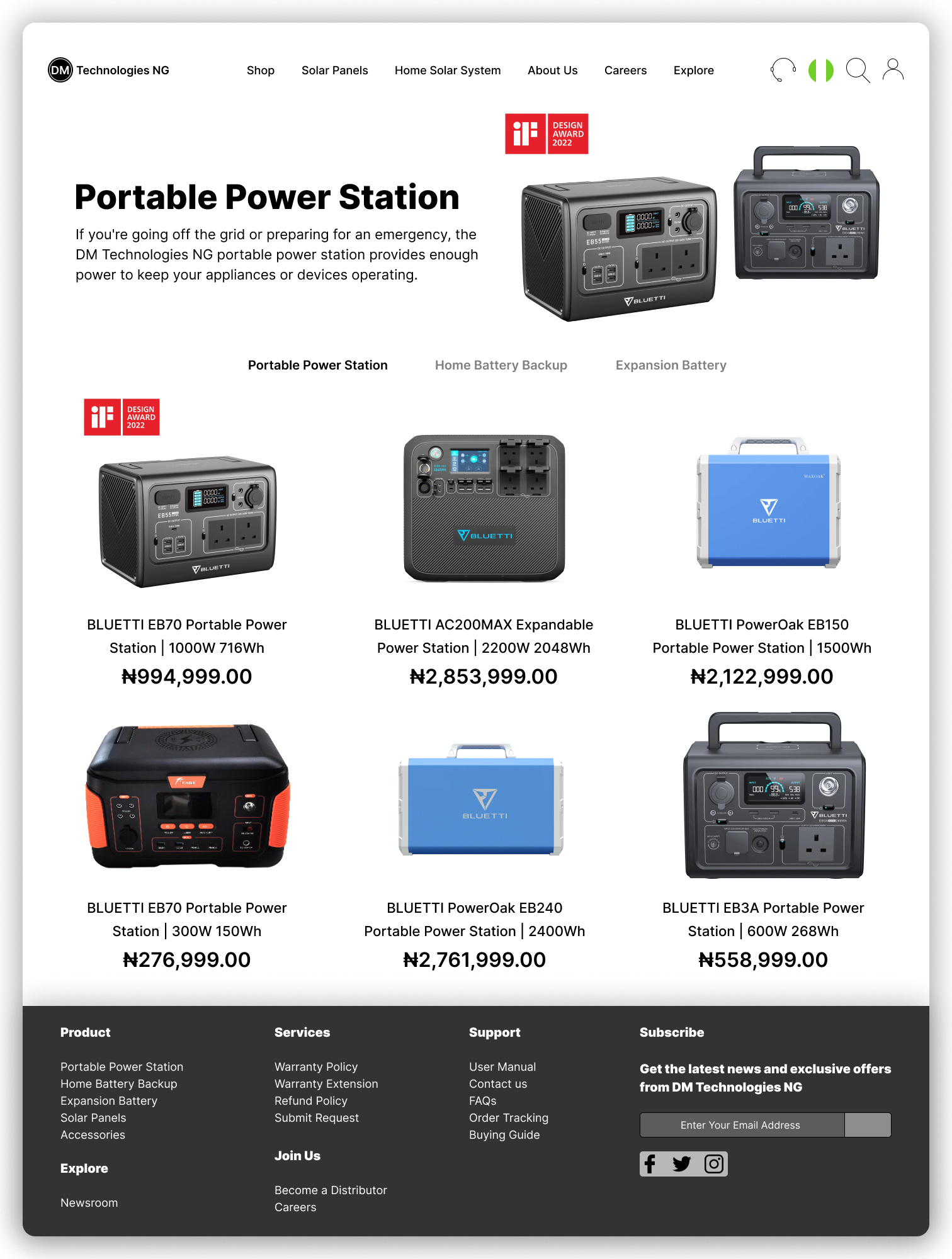 Landing Page for an Energy Product Company app design design desktop dribbble energy landing page product design productdesign solar ui uiux ux web design