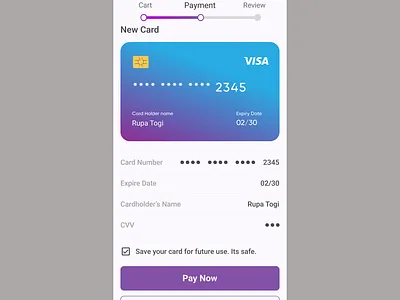 Credit Card Checkout credit card dailyui day2