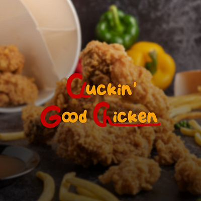 Cluckin' Good Chicken branding graphic design logo