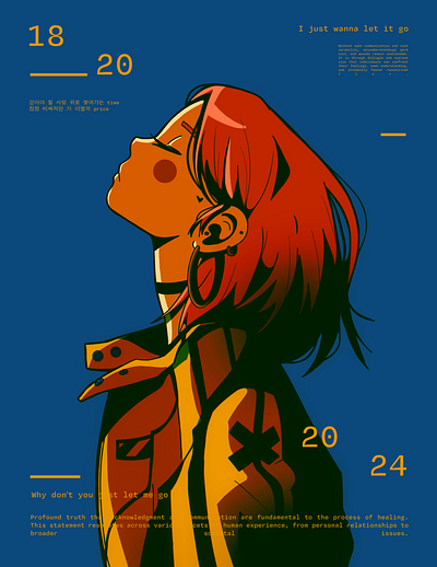1820 abstract anime design illustration ipad pro poster