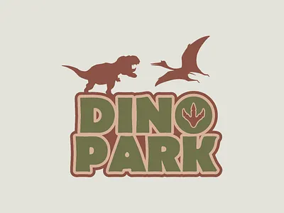 DINO PARK / Dinosaur Amusement Park logo branding dailylogochallenge design graphic design illustration logo typography vector