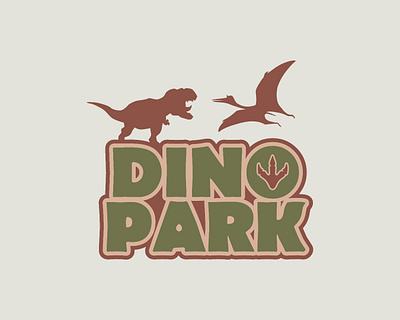 DINO PARK / Dinosaur Amusement Park logo branding dailylogochallenge design graphic design illustration logo typography vector