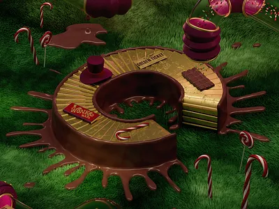 3D Alphabet | Anna Sokerina 3d alphabet candy cg chocolate cinema4d factory film movies render rozov type visualisation wnbl wonka