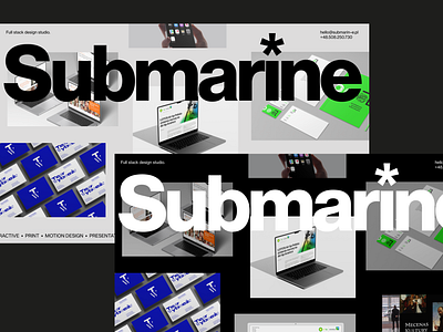 Submarine new homepage graphic design ui