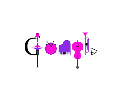 Google Jazz Doodle animated gif animation animation 2d doodle gif animation logo animation motiondesign