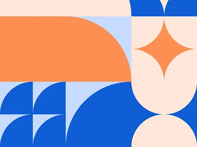 Login page pattern bauhaus burst flat geometric pattern shapes