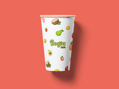 Benjies - Juice Glass Packaging branding design graphic design illustration logo mockup typography ui ux vector webflow