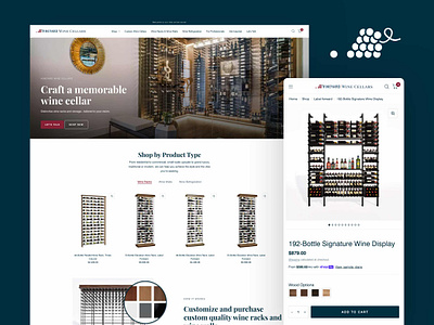 Vineyard Wine Cellars ui ux website design