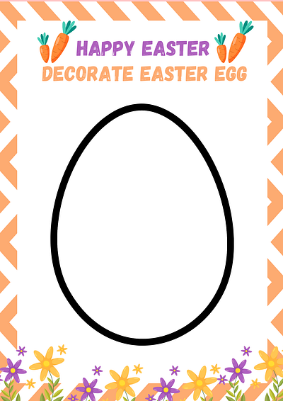 Decorate Easter Egg Activity Page 3d abstract art aesthetic aesthetic print aesthetic printable aesthetic wall art animation artist branding decoration design easter easter egg graphic design illustration logo motion graphics ui