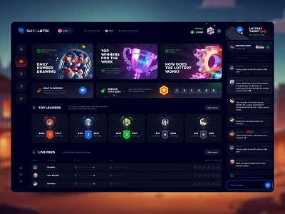 Super Lotto: Gambling Project casino casino games casino site crash gambling gambling game gambling project gaming design igaming igaming design interface lotto leaderboard lotto lotto design lotto game online casino design slots super lotto table game web casino