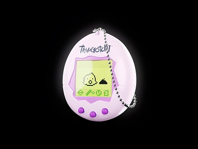 Tamagotchi 3d 3dmodeling bandai bandainamco blender gameing namco