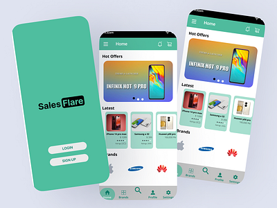 Mobile Sales App Design appdesign design figma logo mobileappdesign ui uiux