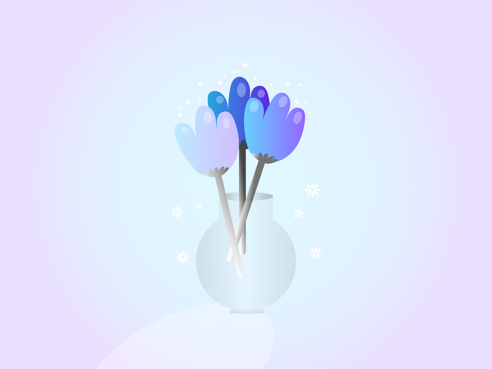 Vase with flowers by LEIRE RICO on Dribbble