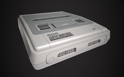 Super Nintendo Entertainment System 3d nintendo render retro snes visualization