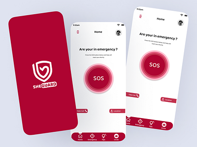 Women Safety App appdesign figma illustrator logo mobiledesign ui uiux ux