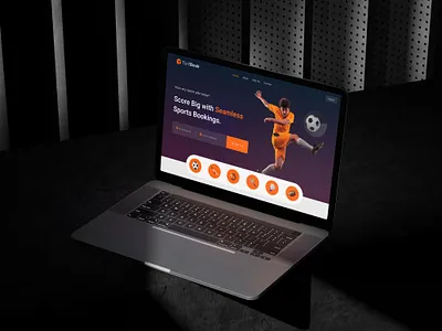 Turf Booking Sports Landing page Design booking design booking website design landing page masumbhuiyan sports landing page design sports web design sports website t ui ui ux ui ux design user interface