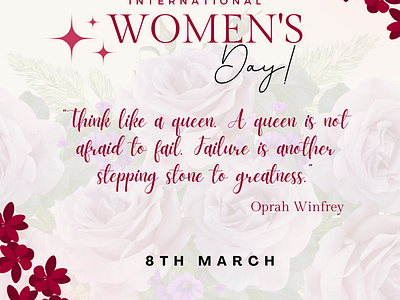 International Women Day Quote Card Design girl insipration quote international women day motivational quote queen quote card women women empowerment womenday