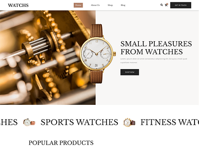 Watches - Accessories Website ecommerce ecommerce store fashion online store web store