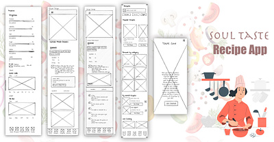 Soul Taste Recipe App app design figma graphic design recipe sketch ui ux web design