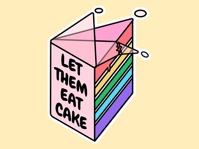 A Slice of Equality graphic design illustration