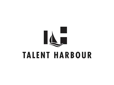 Talent Harbour bi design boat brand identity branding graphic design harbour hr hr management human resource identity design logo logo design nautical negative space sailing talent management white space