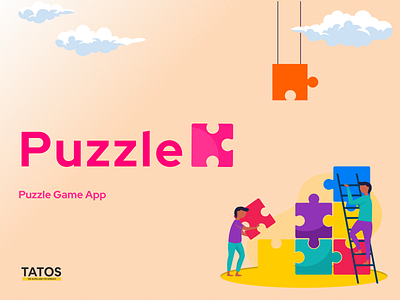 Puzzle Game App UI branding clones figma graphic design logo templates ui ux