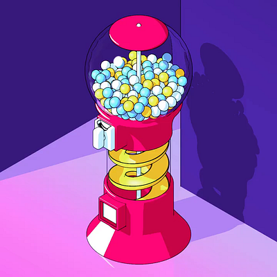 Maquina de chicles 3d animation graphic design motion graphics