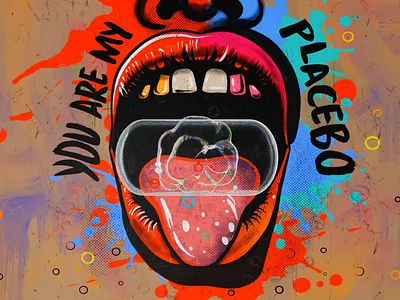 Soap Capsule 2d 3d 3d animation abstract animation blender cycles graphic design loop metaball motion graphics mouth open poster procreate render soap bubble tattoo tongue trippy