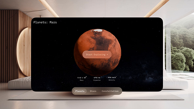 Cosmic Horizon: visionOS 3d apple vision pro ar blender figma mars space unreal engine vision os visionos vr