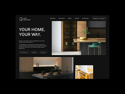 CSK Bespoke Website Design branding design graphic design landing page minimalist web design