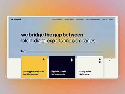 Jungle Guilds - UX design talent, digital experts and companies design development ui ux webdesign website