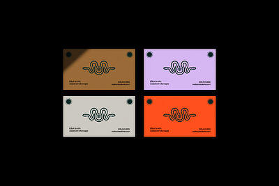 SS Plant Shop Identity Business Card artisan branding business card design geometric gold graphic design icon illustration logo mark orange pink plant shop snake store vintage