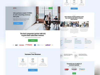 Corporate landing page for Iolo