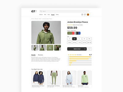 Product Page Design branding clothing brand clothing e commerce e commerce light design minimalism minimalistic page minimalistic product page product product page ui ui ux webdesign