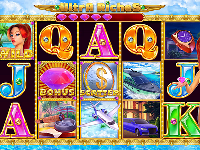 Set of slot symbols animation - Casino slot game "Ultra Riches" casino design digital art gambling gambling animation gambling art gambling design game art game design graphic design luxurious luxury symbols rich slot slot animation slot design slot developer slot symbols symbols animation symbols art symbols design