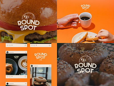 RS Eatery - Logo Design bagel brand brand design brand identity branding branding design burger character circle coffee design donut eatery food graphic design illustration logo restaurant symbol typography