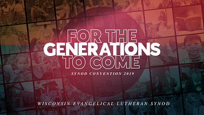 Synod Convention 2019 branding church media church slides events graphic design logo