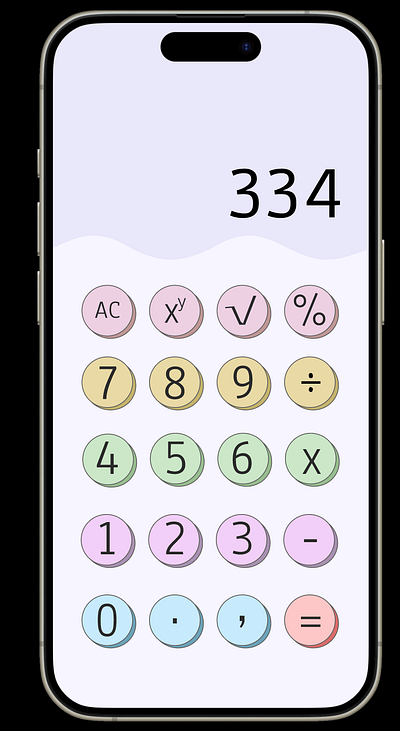 Calculator - 004 Daily UI Challenge calculator daily ui challenge dailyui design pastel ui ux