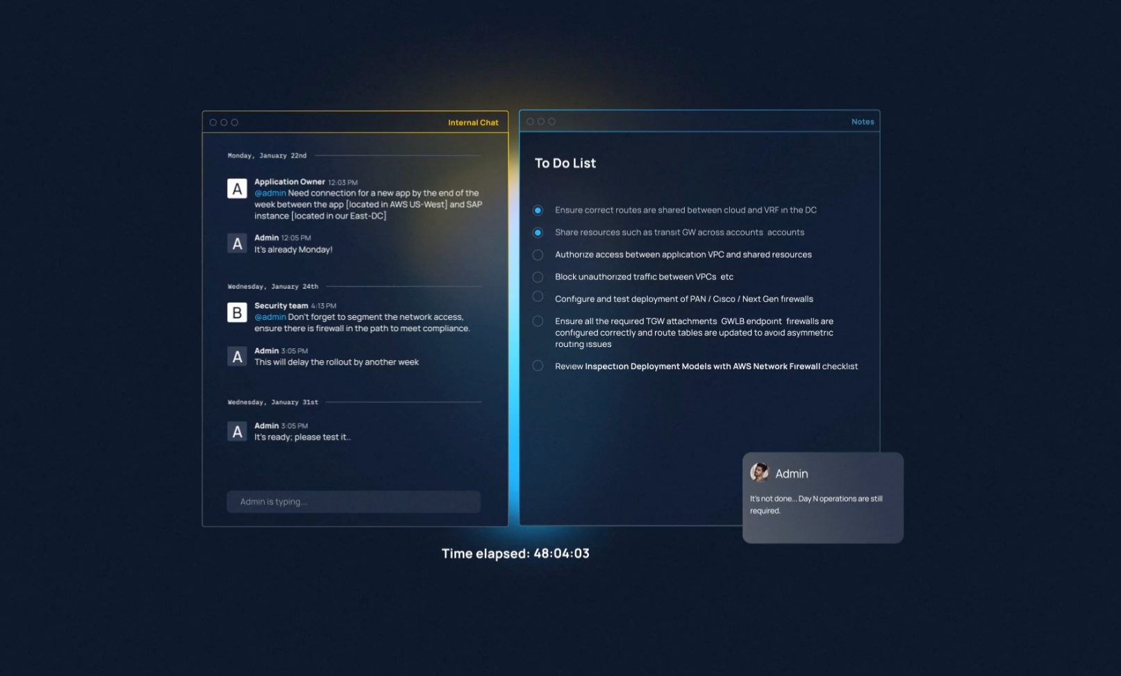 Network Admin Chat - Stuck in the Suck animation creativedirection illustration technical