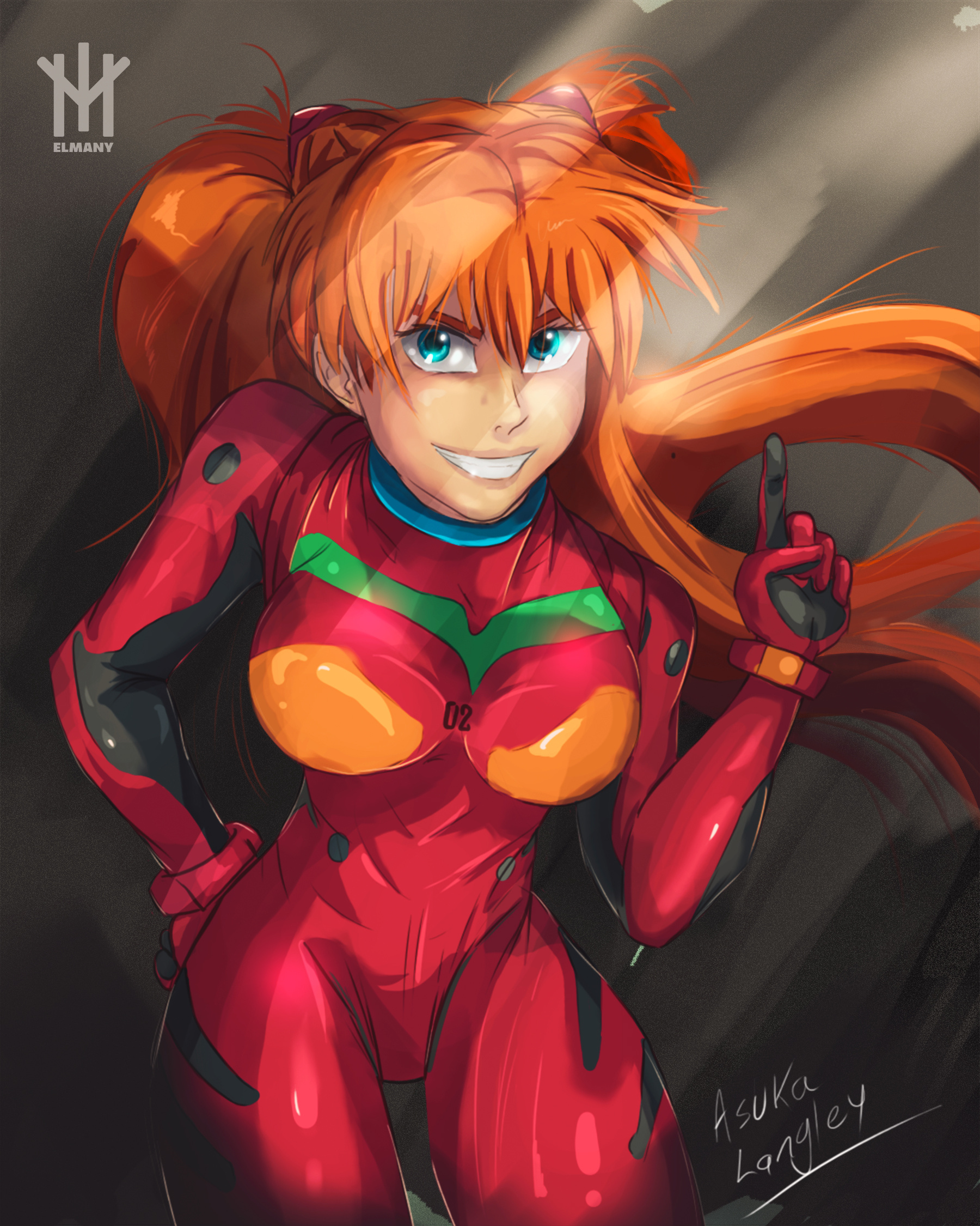 AZUKA LANGLEY anime animeart art artist artwork azuka character digitalart digitaldrawing digitalillustration drawing evangelion evangelionfanart fanart illustration manga