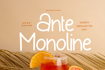 Ante Monoline – A Quirky Handwritten Font monoline brush