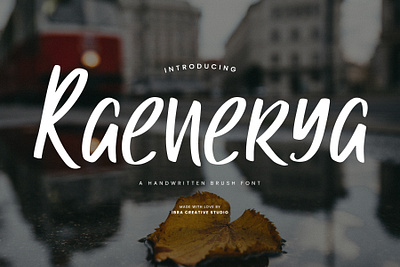 Raenerya – A Handwritten Brush Font monoline brush