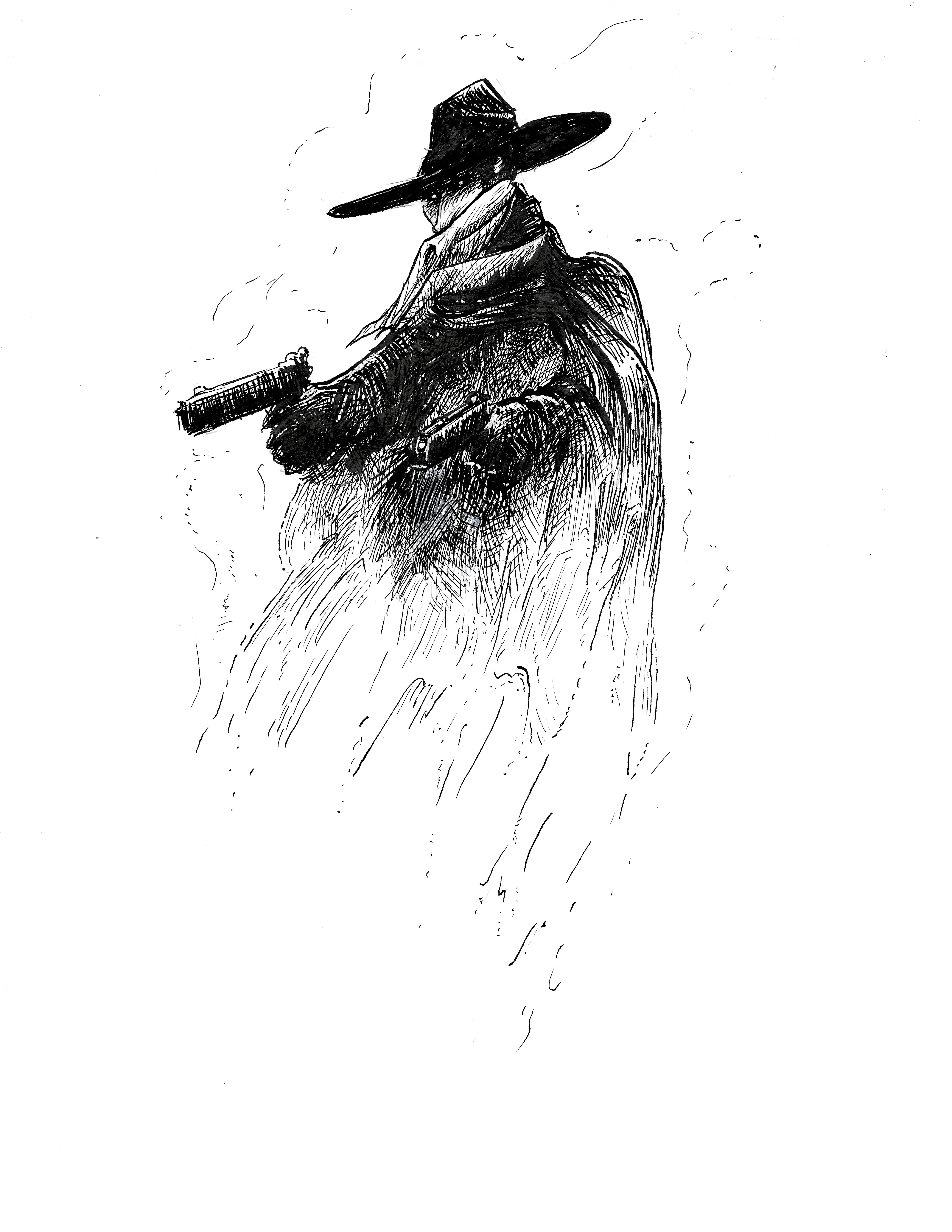 The Shadow Knows.... comics drawing illustration ink theshadow