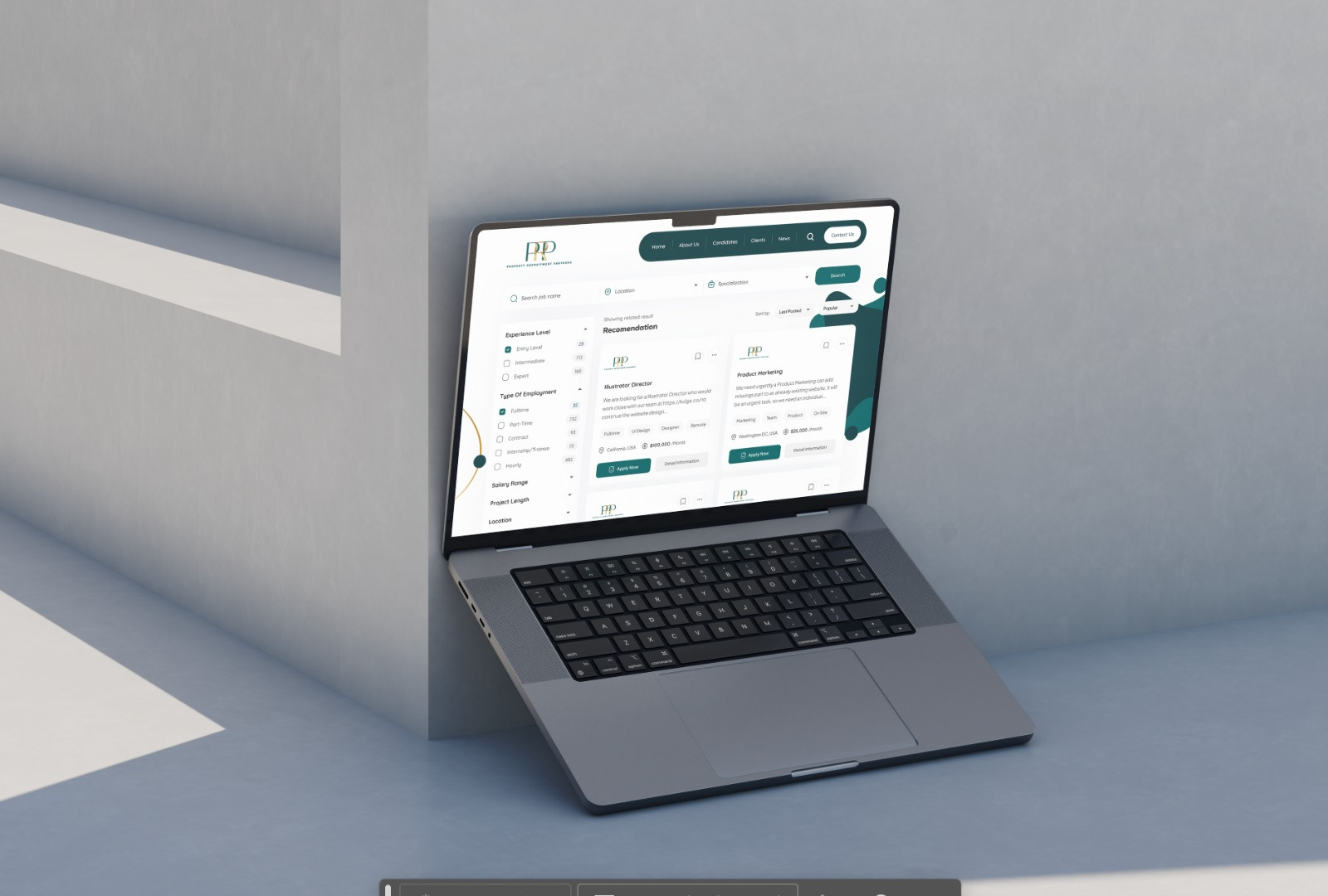 Example of Web Design & Development
