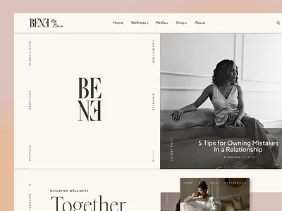 Bene by Nina animation branding web website