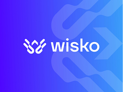 Wisko logo design branding abstract arrow branding business logo creative financial grow icon identity logo design marketing modern modern logo w logo