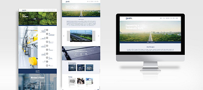 Company Website branding graphic design typography ui ux