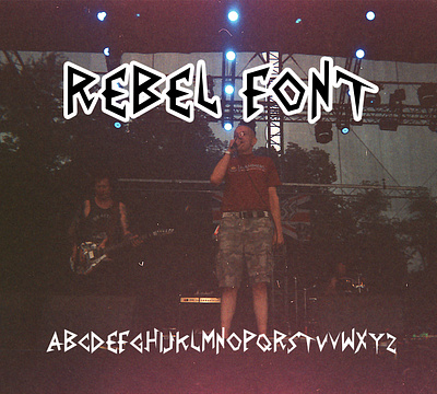 REBEL FONT / Inspired by the BUSINESS oi punk rock band 9cholz design download font illustration oi punk rock the business typeface