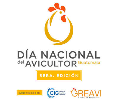 Día Nacional del Avicultor branding graphic design
