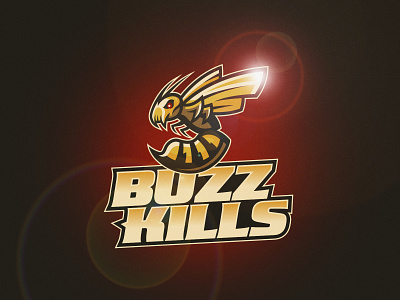 Buzz Kills bee branding buzz kill design graphic design illustration illustrator logo vector